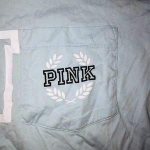 Long Sleeve Baby Blue Shirt by PINK VS 💙